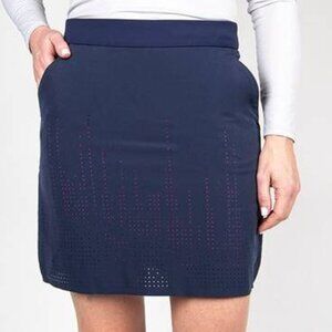 KJUS Women's Salma Golf Skort 16" Navy/Pink Size 38 Medium NWT